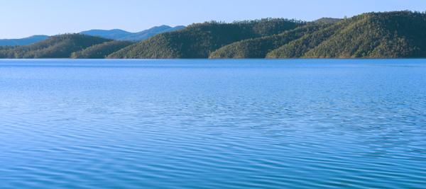 Lake Wivenhoe in Queensland during the day