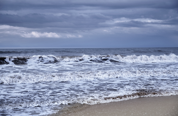 Rough water and waves in the Pacific Ocean