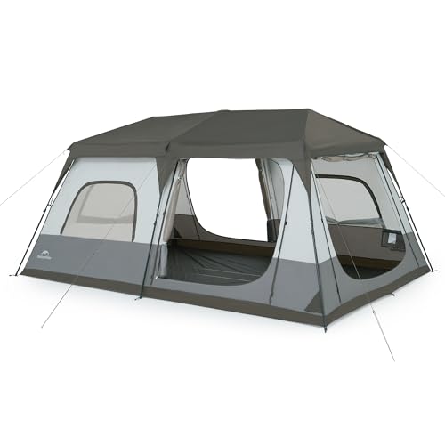 Naturehike Cape 6 Person 8 Person Camping Tent, 60S Easy Setup Instant Tent Pop up Tent, Waterproof Large Tall 6/8 Person Tents for Camping, Car Camping