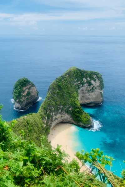 View of Kelingking Beach in Bali Indonesia