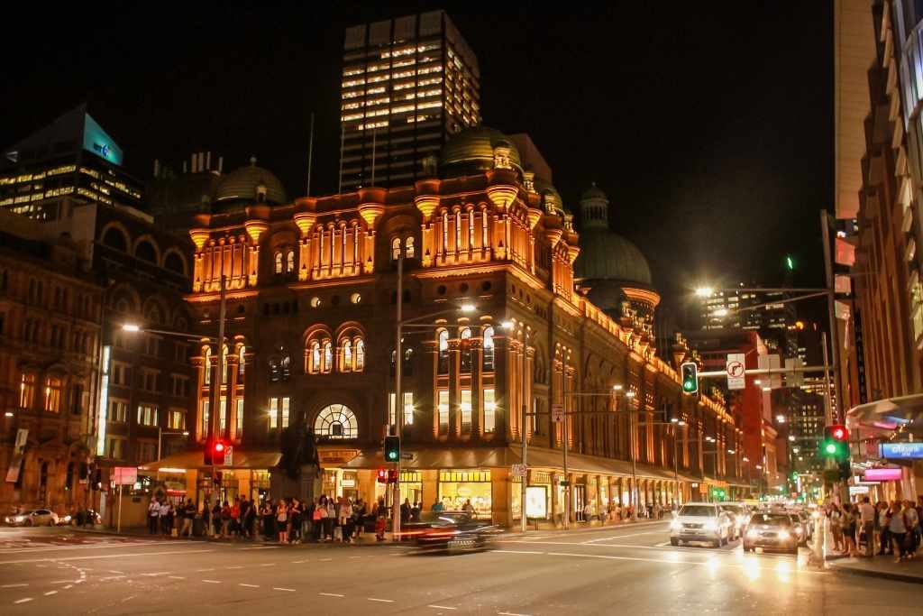 shopping at queen victoria building (qvb)