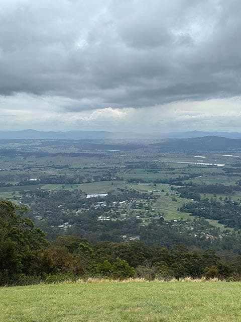Expansive view from Robert Sowter Park, ideal for watching sunsets or paragliders, a serene addition to a Gold Coast itinerary.