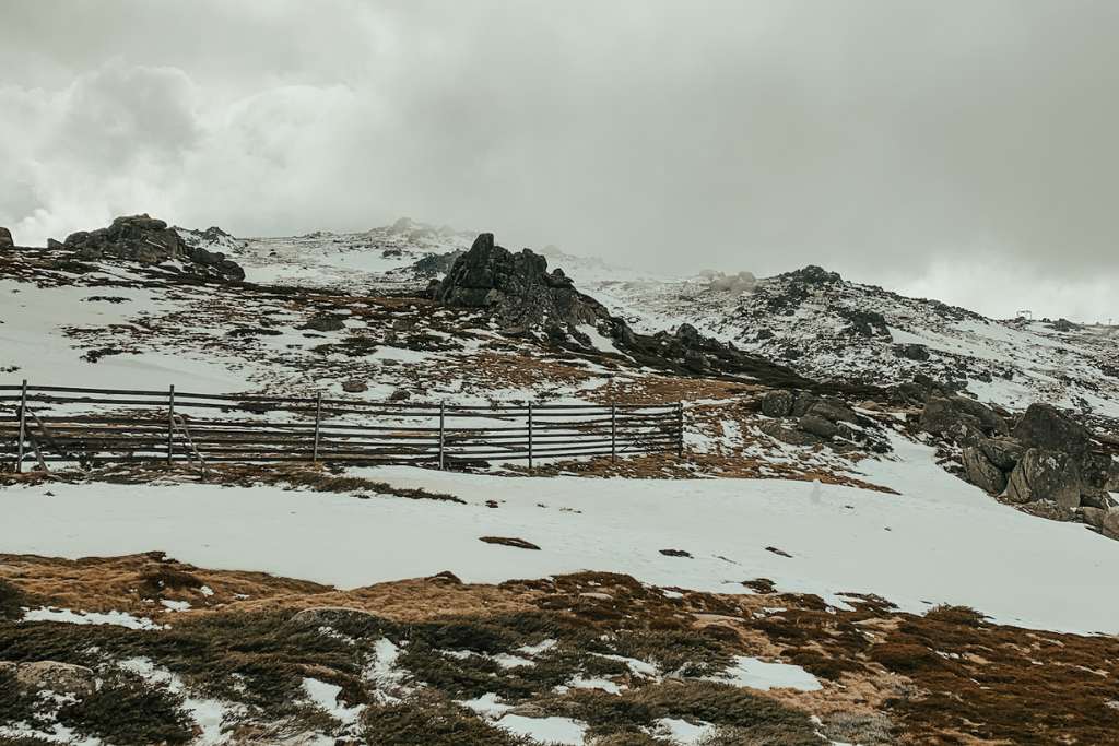 The snow in Thredbo Village